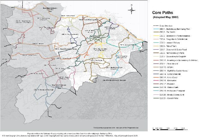 Map: Core Paths