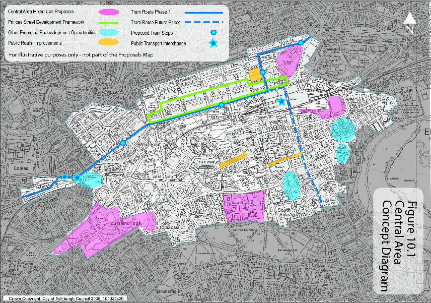 Figure 10.1: Edinburgh's Central Area